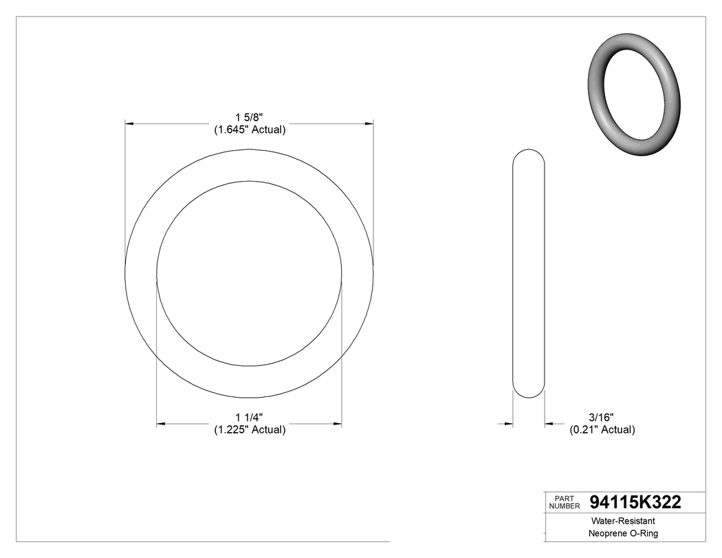 Technical drawing - 94115K322